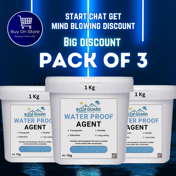 Waterproofing Chemical Transparent | Pack of 3  Hydra Sealant | Water Sealer , Water Leakage